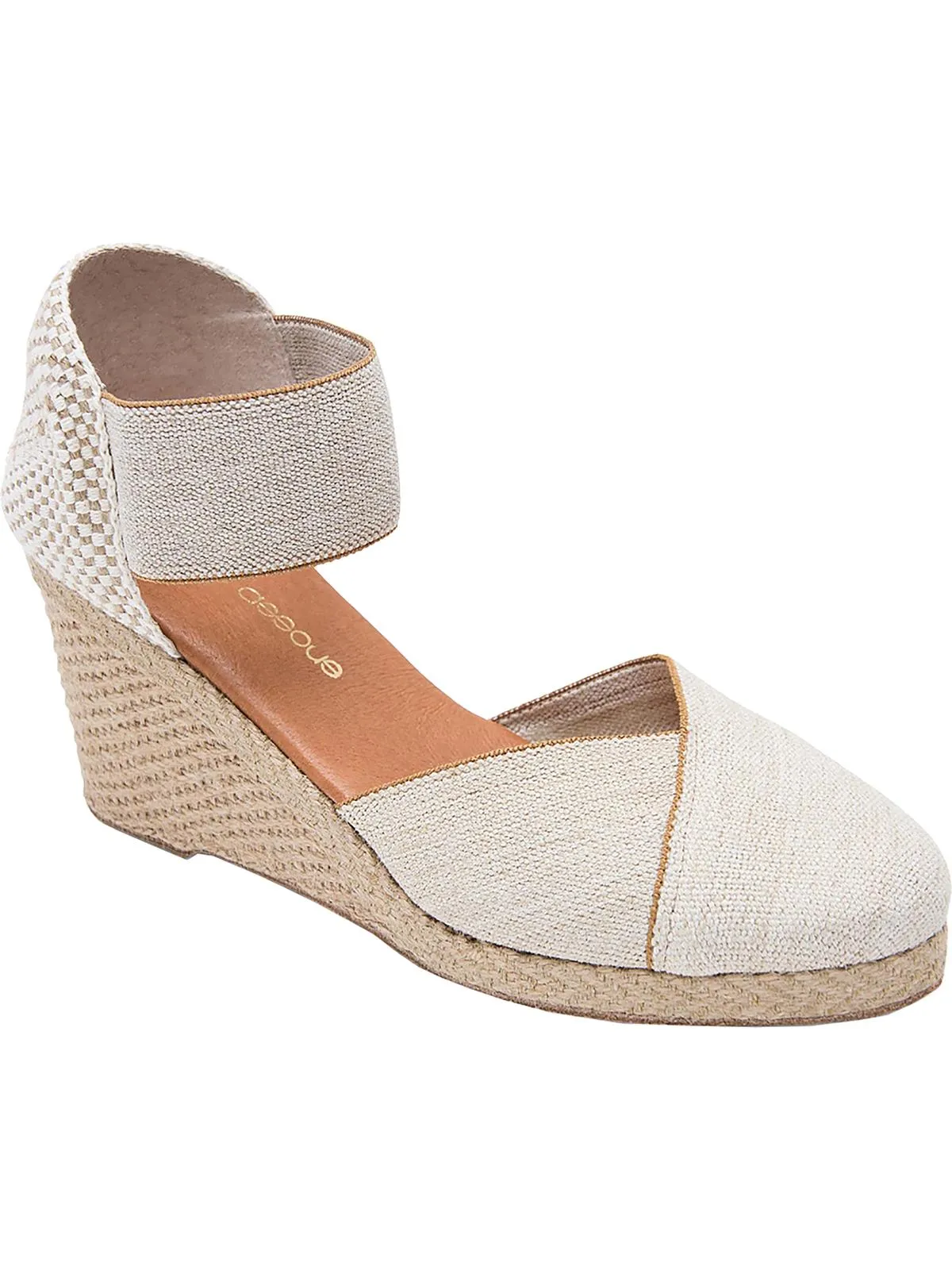 ` Womens Espadrille Round Toe Wedge Sandals