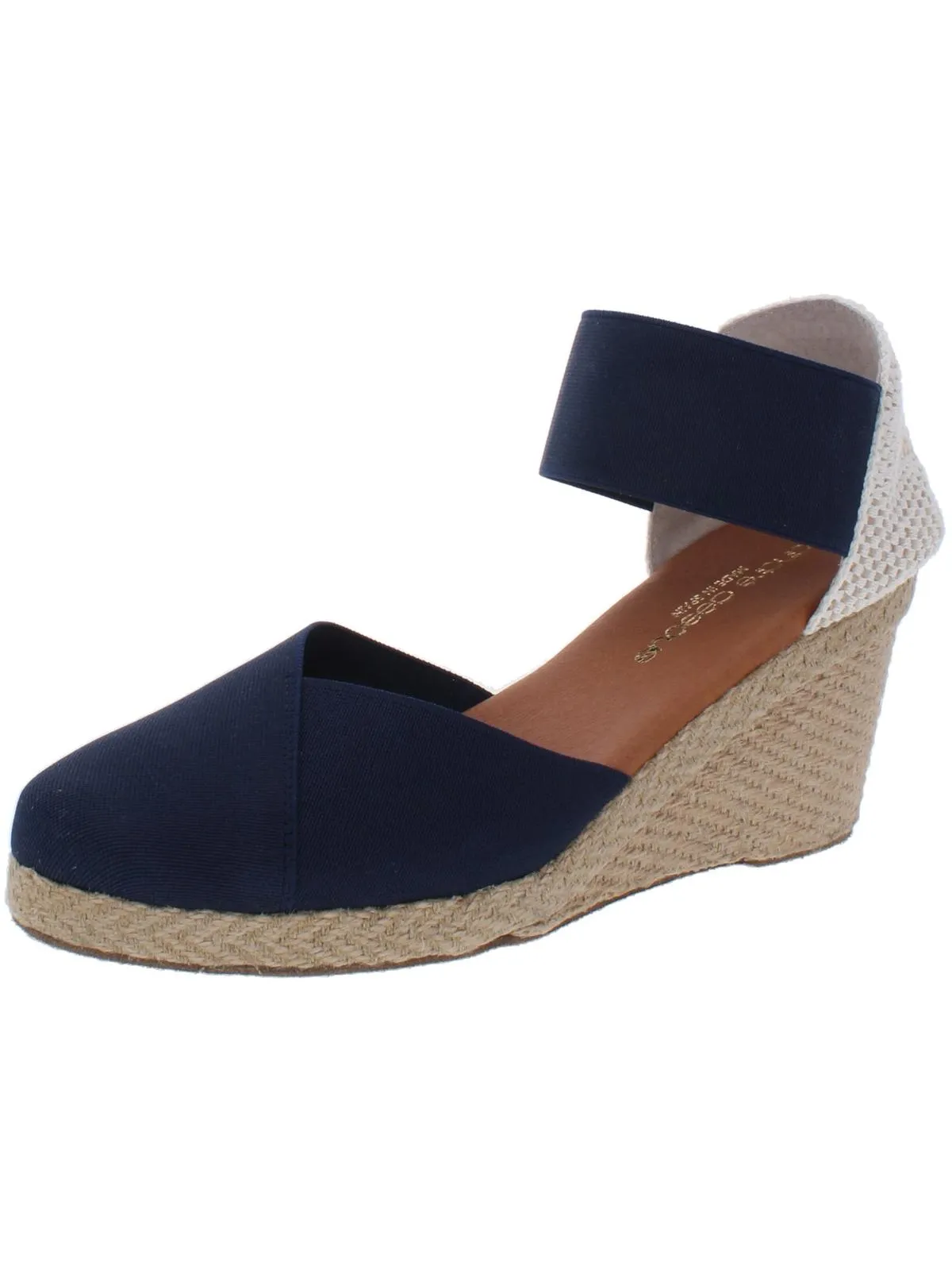 ` Womens Espadrille Round Toe Wedge Sandals