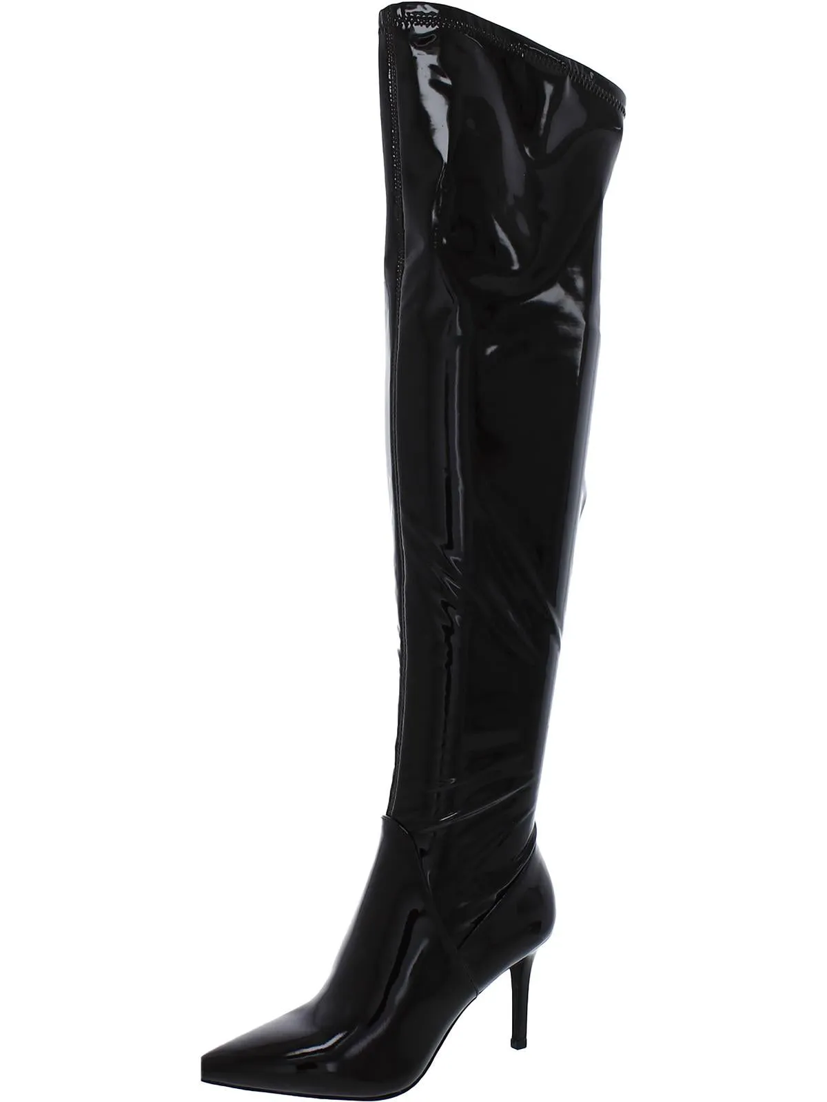 Abrine Womens Solid Pull On Over-The-Knee Boots