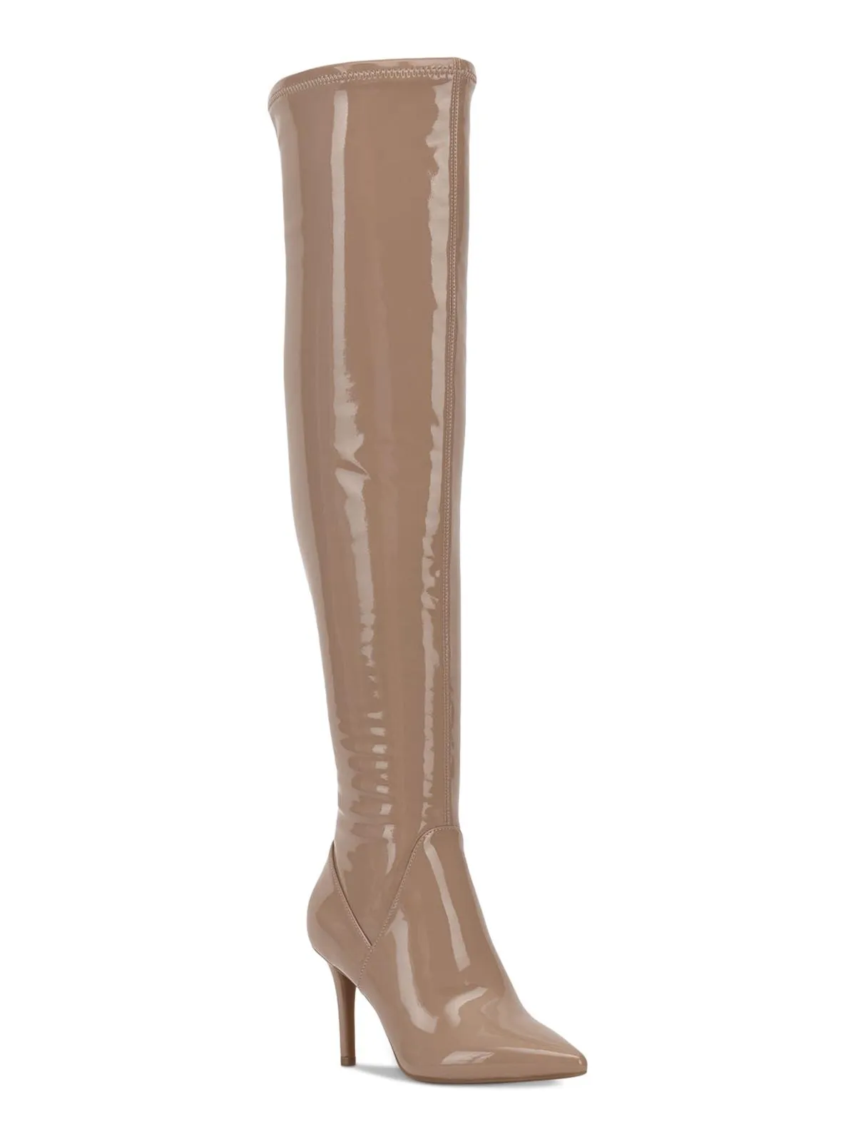 Abrine Womens Solid Pull On Over-The-Knee Boots