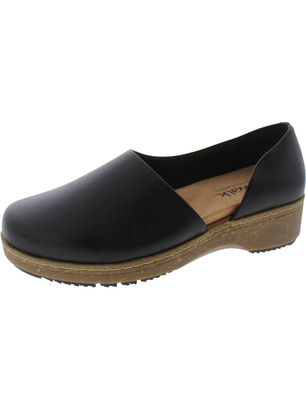 Addie Womens Leather D'Orsay Clogs