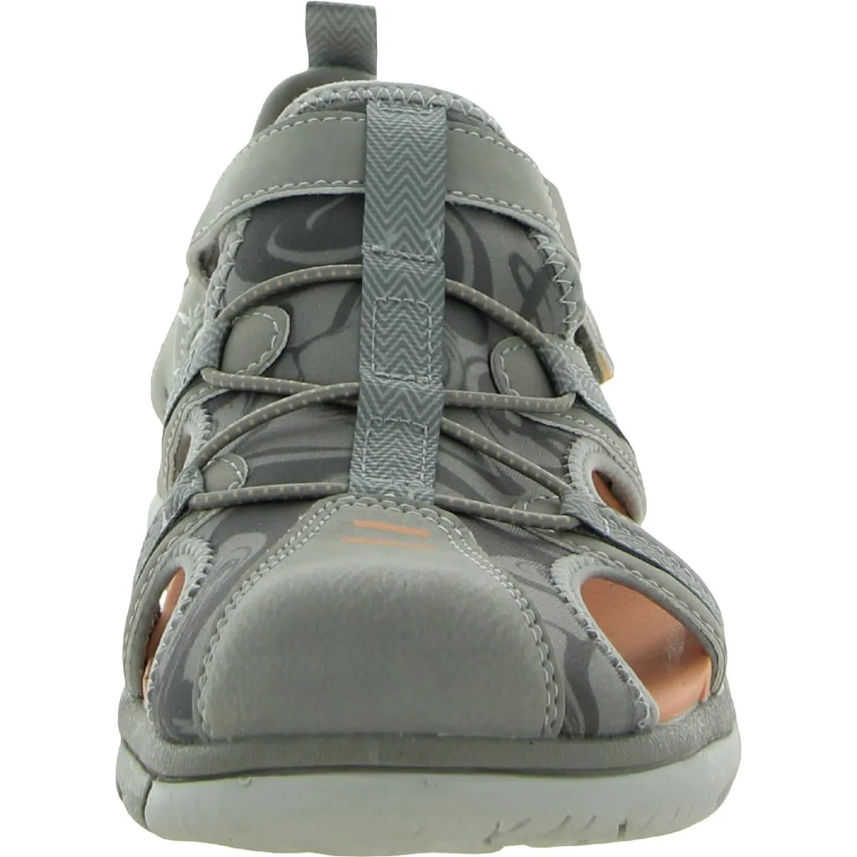 Adelle Trek Womens Faux Leather Ankle Strap Sport Sandals