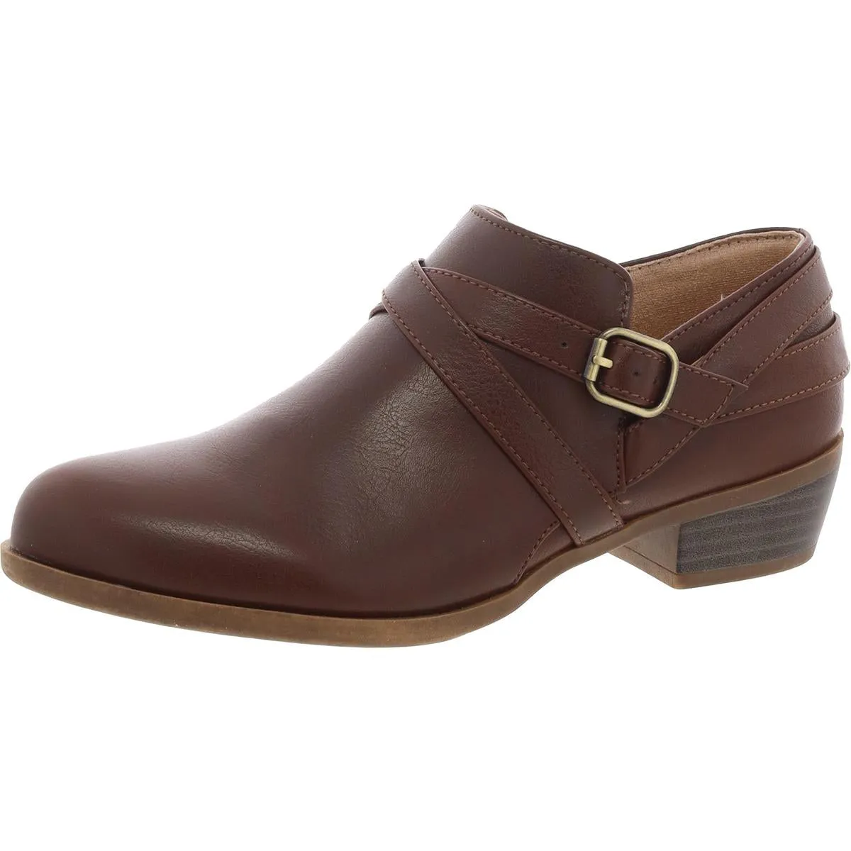 Adley Womens Padded Insole Stacked Heel Clogs