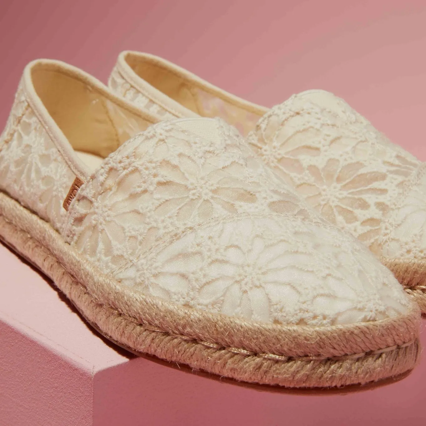 Alpargata Rope 2.0 Natural Floral Lace Espadrille