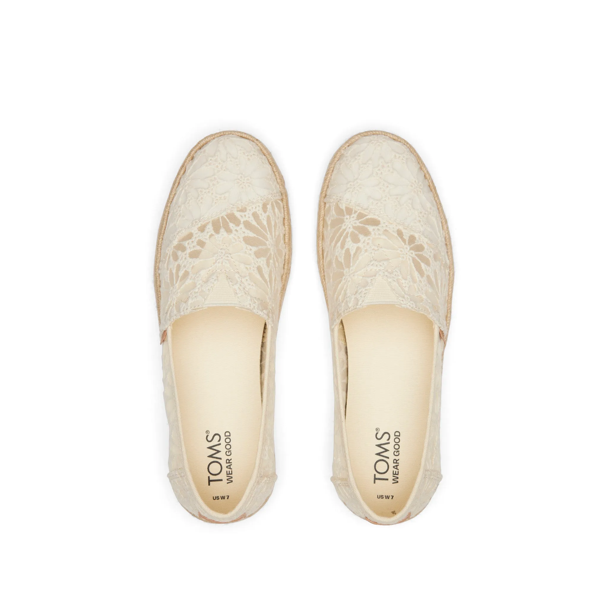 Alpargata Rope 2.0 Natural Floral Lace Espadrille