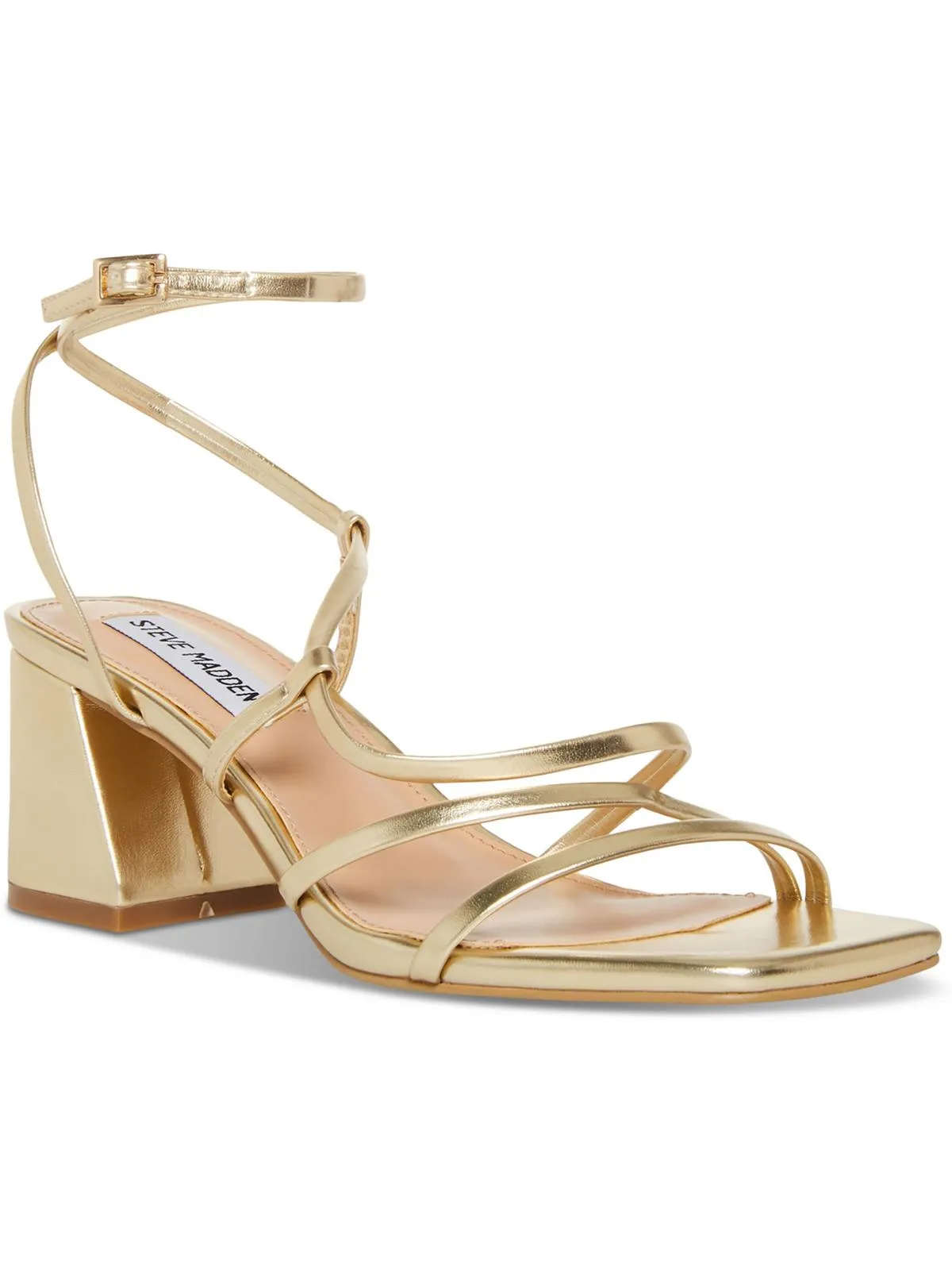 Alyce Womens Leather Open Toe Slingback Sandals