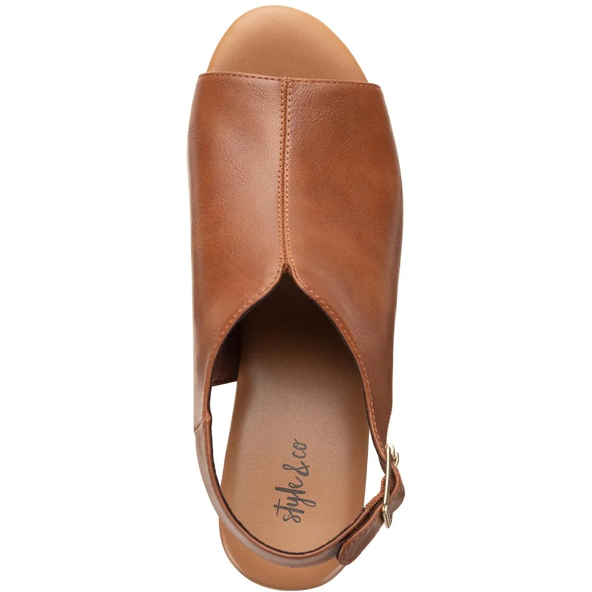 Amaraa Womens Faux Leather Buckle Clogs