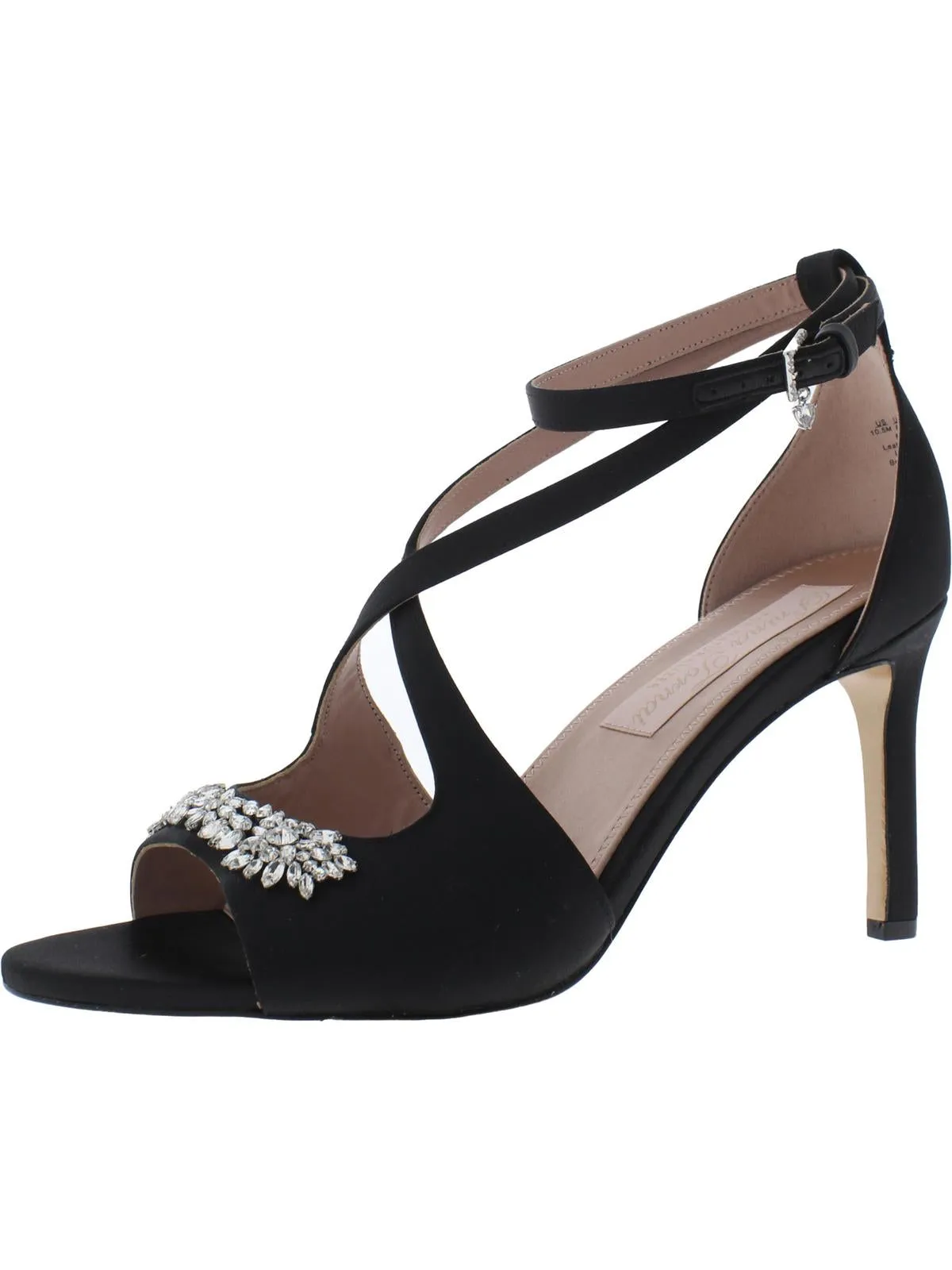 Amor Womens Satin Strappy Heels