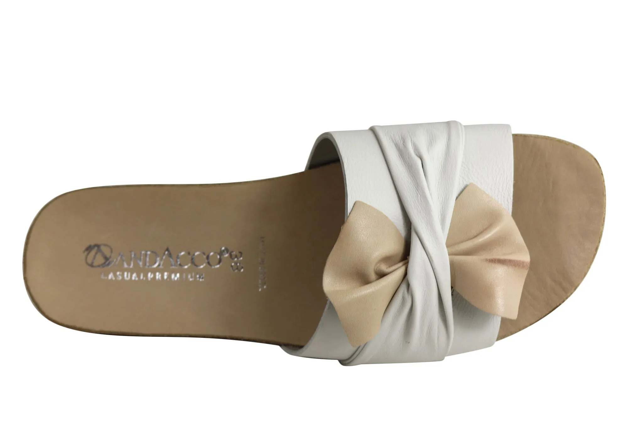 Andacco Maze Womens Comfortable Leather Slide Sandals Made In Brazil Andacco Shoes