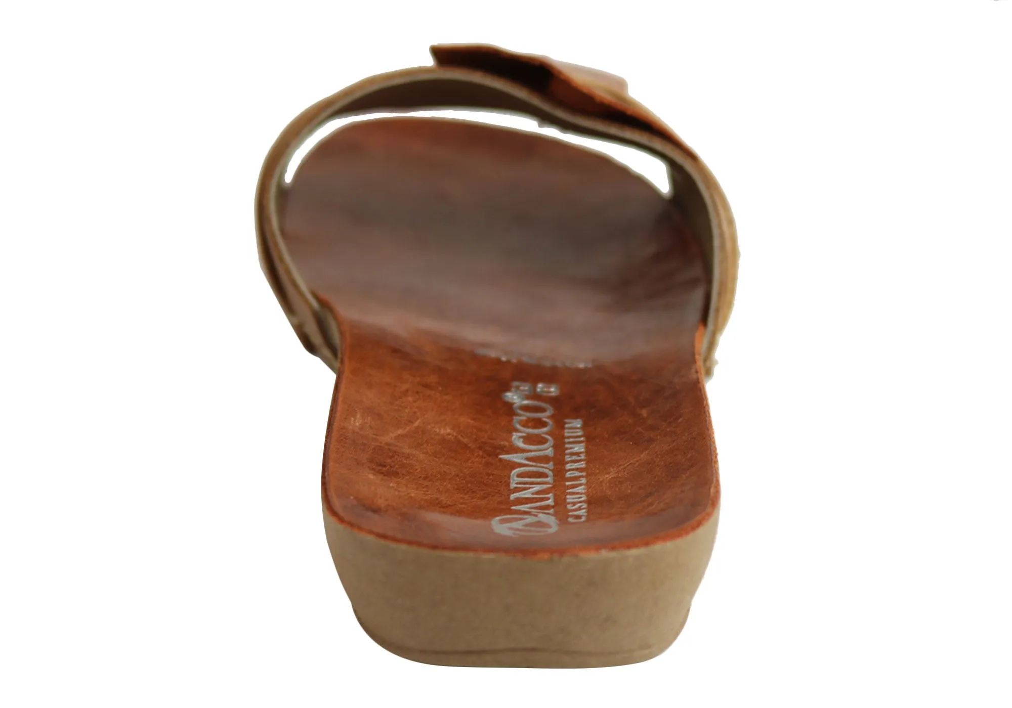 Andacco Maze Womens Comfortable Leather Slide Sandals Made In Brazil Andacco Shoes