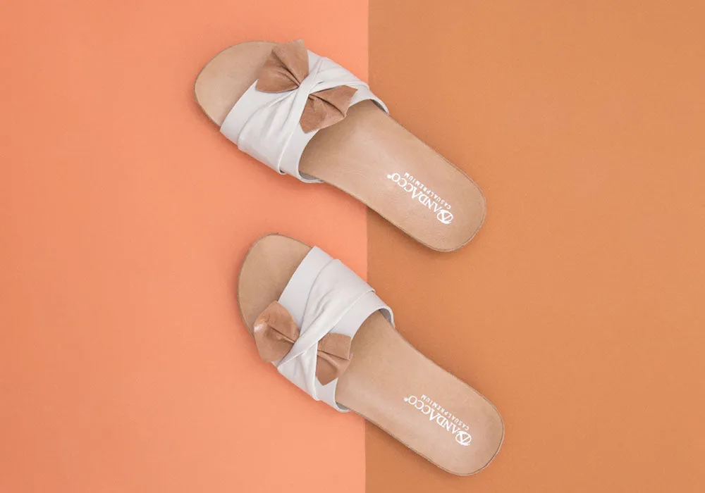 Andacco Maze Womens Comfortable Leather Slide Sandals Made In Brazil Andacco Shoes