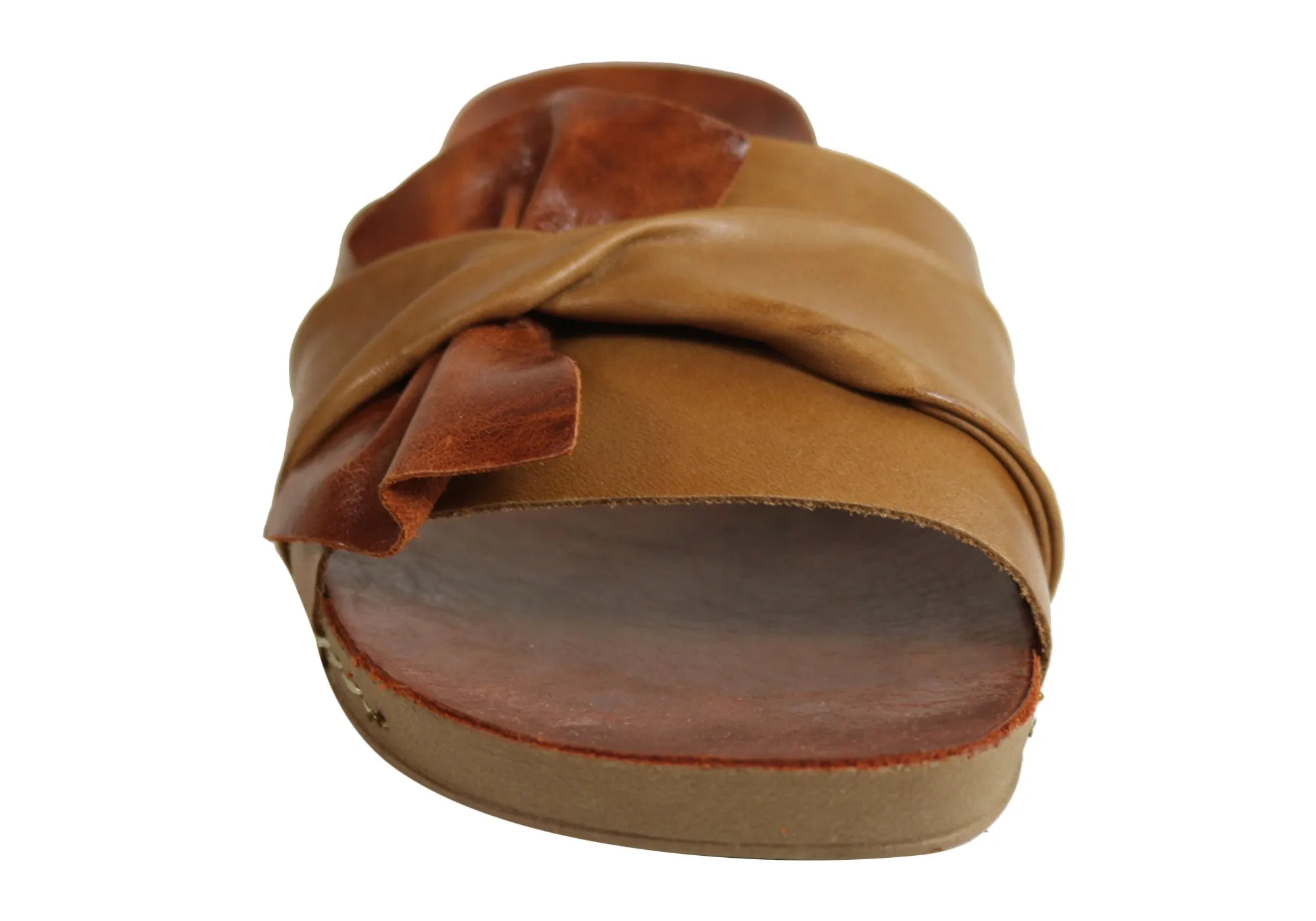 Andacco Maze Womens Comfortable Leather Slide Sandals Made In Brazil Andacco Shoes