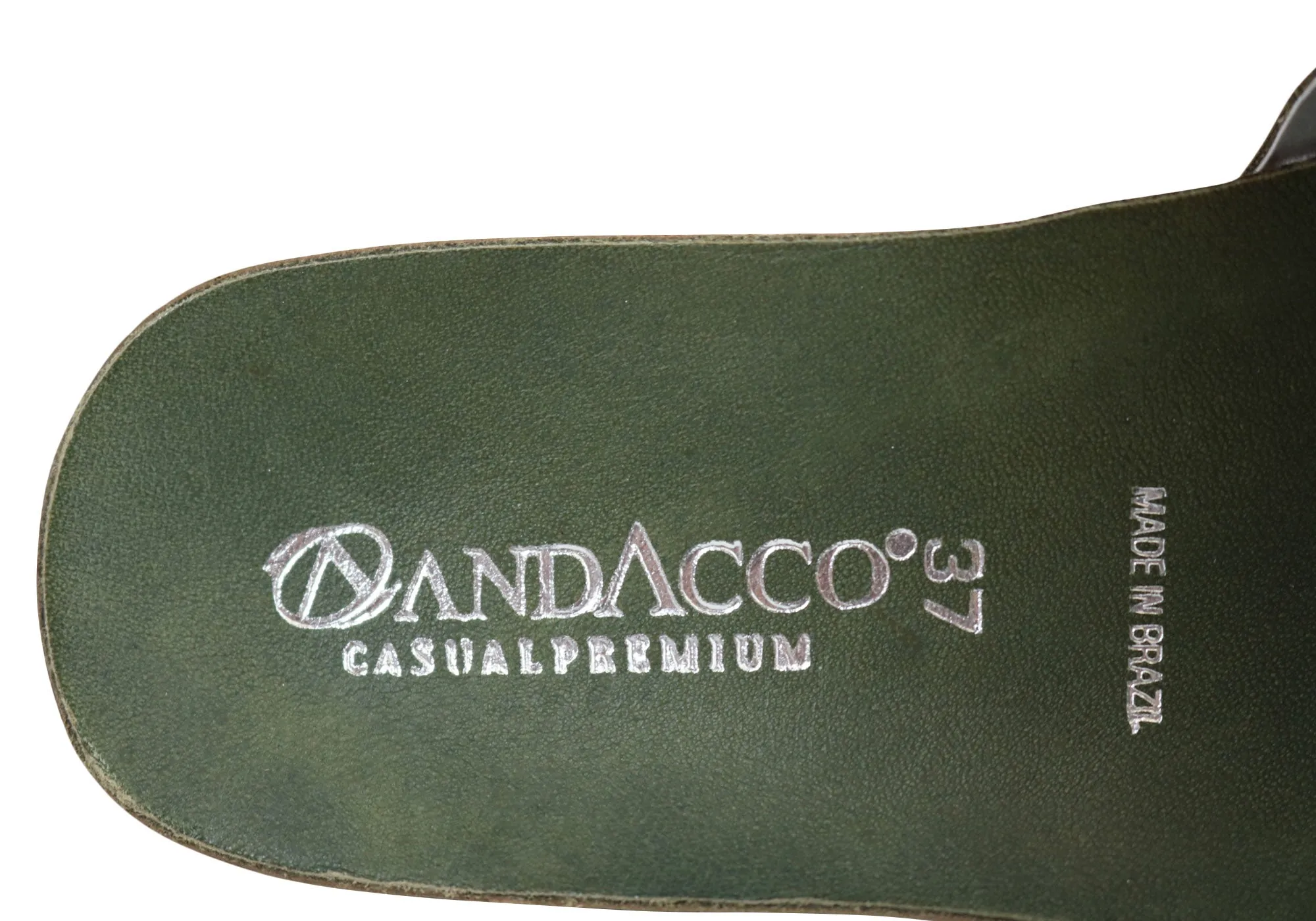 Andacco Maze Womens Comfortable Leather Slide Sandals Made In Brazil Andacco Shoes
