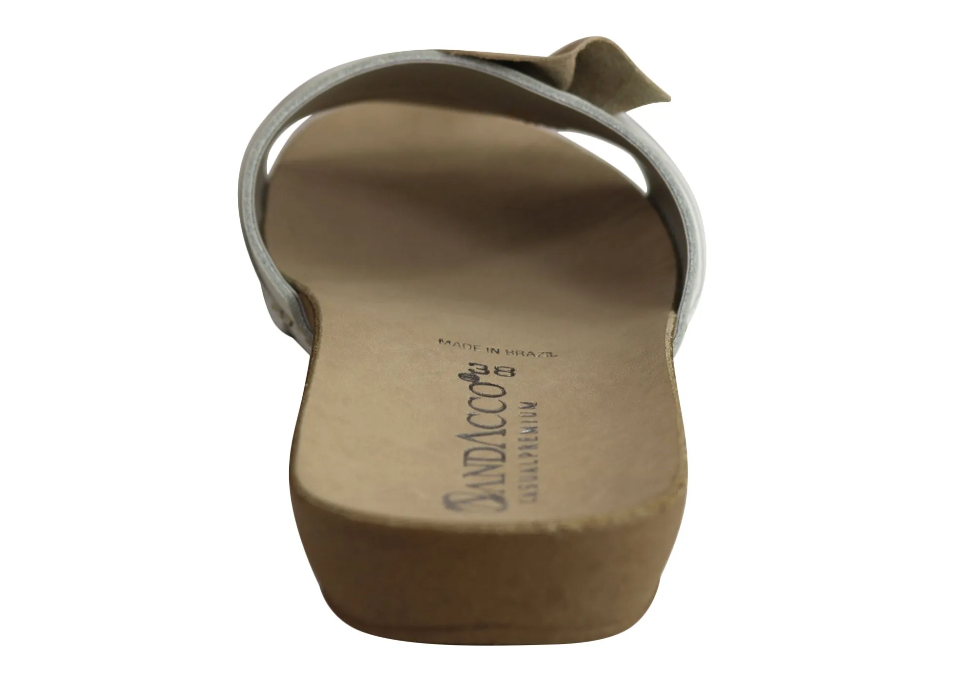 Andacco Maze Womens Comfortable Leather Slide Sandals Made In Brazil Andacco Shoes