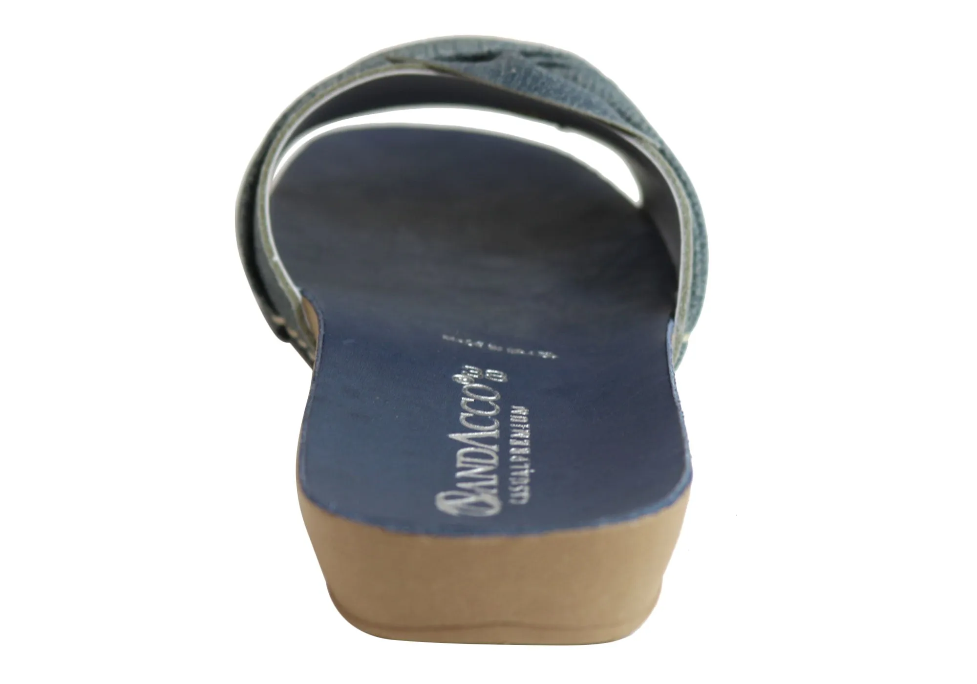 Andacco Maze Womens Comfortable Leather Slide Sandals Made In Brazil Andacco Shoes