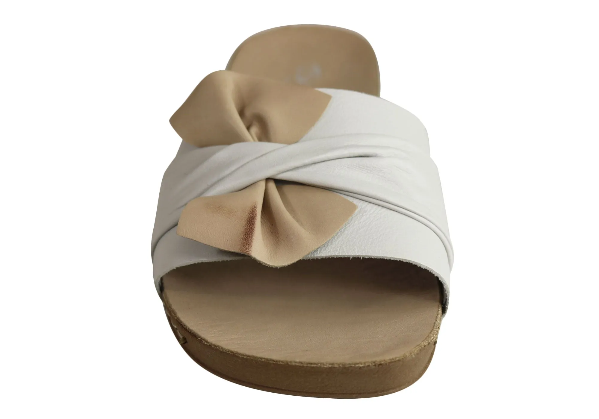 Andacco Maze Womens Comfortable Leather Slide Sandals Made In Brazil Andacco Shoes