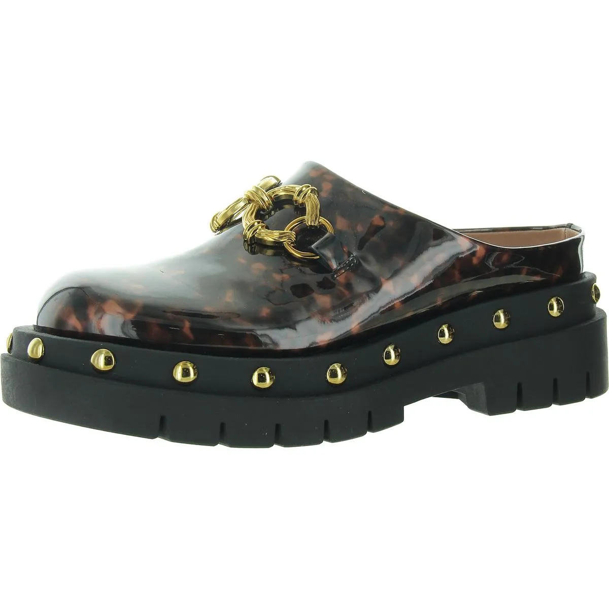 Annie Womens Padded Insole Embossed Clogs