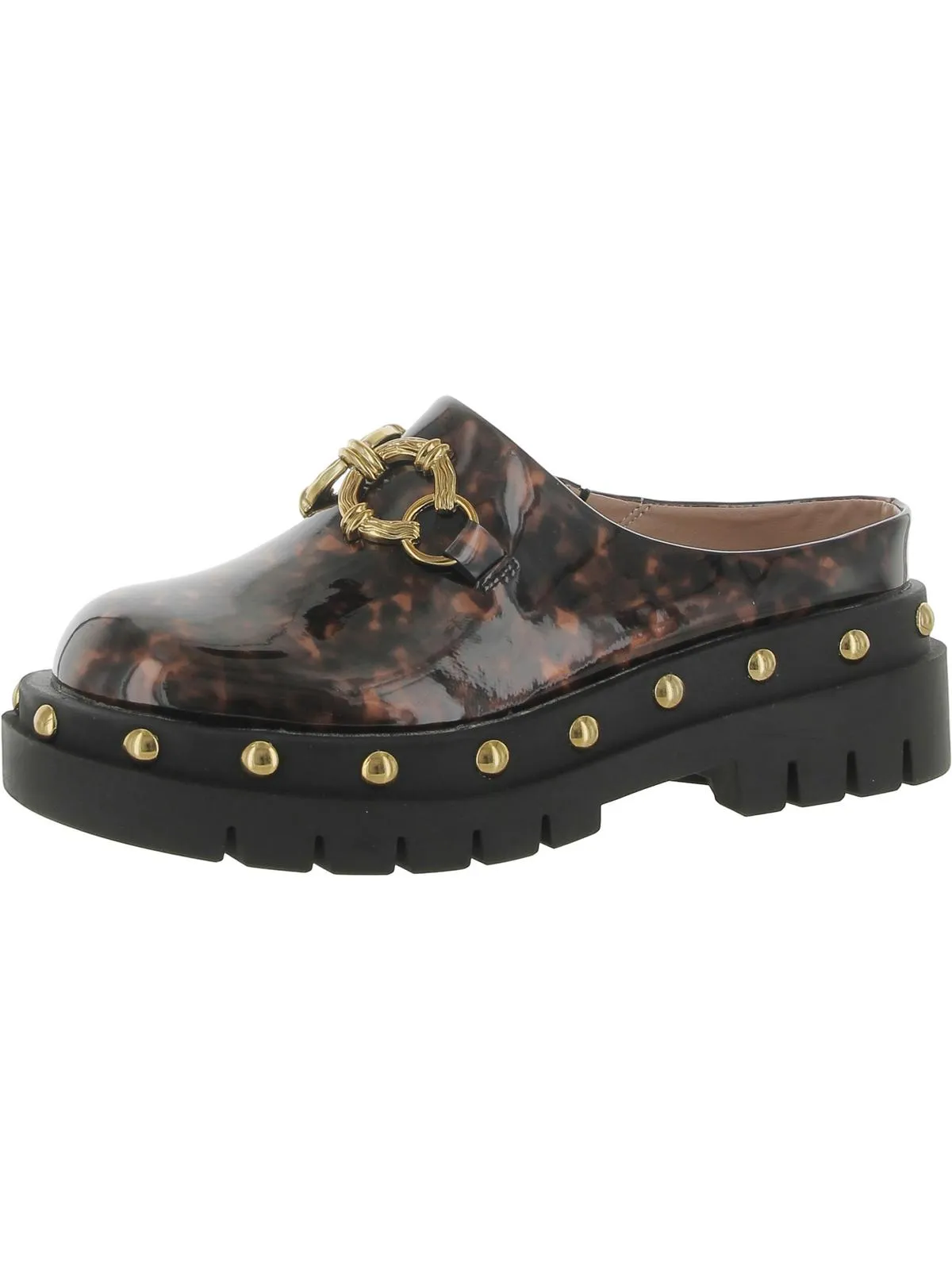 Annie Womens Padded Insole Embossed Clogs