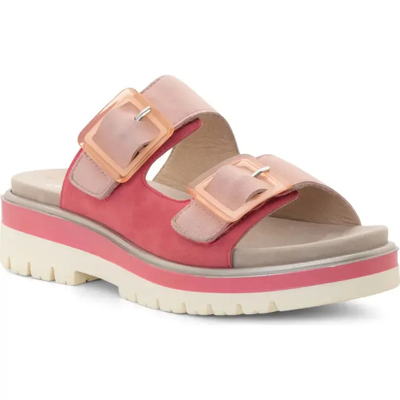 ARA SHOES MARBELLA SLIDE - PINK MULTI