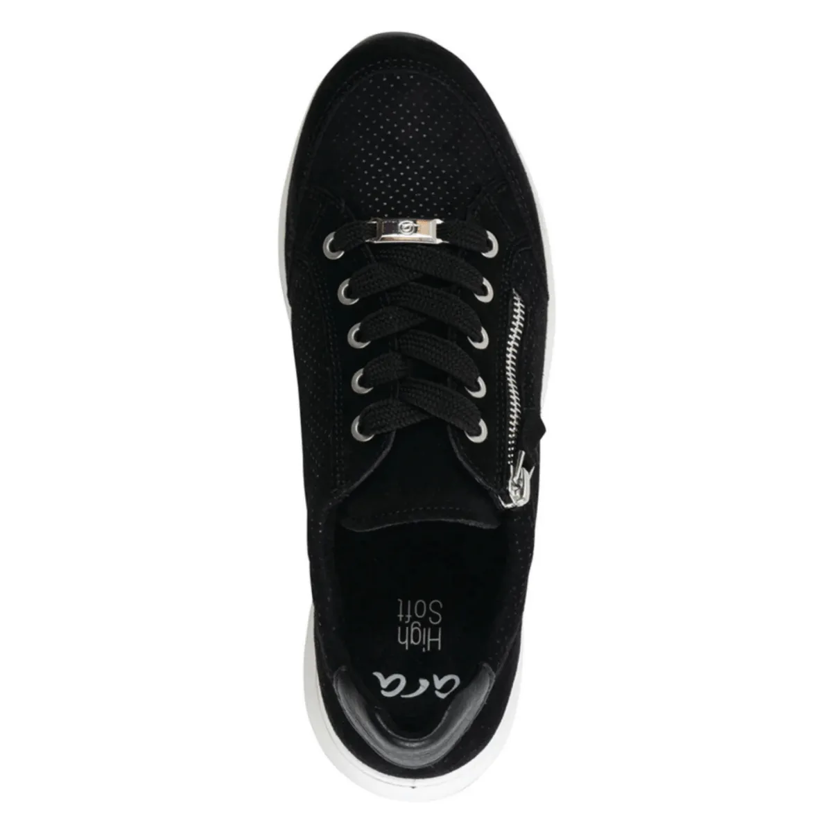 Ara Women's Oleanna Black Puntikid Suede