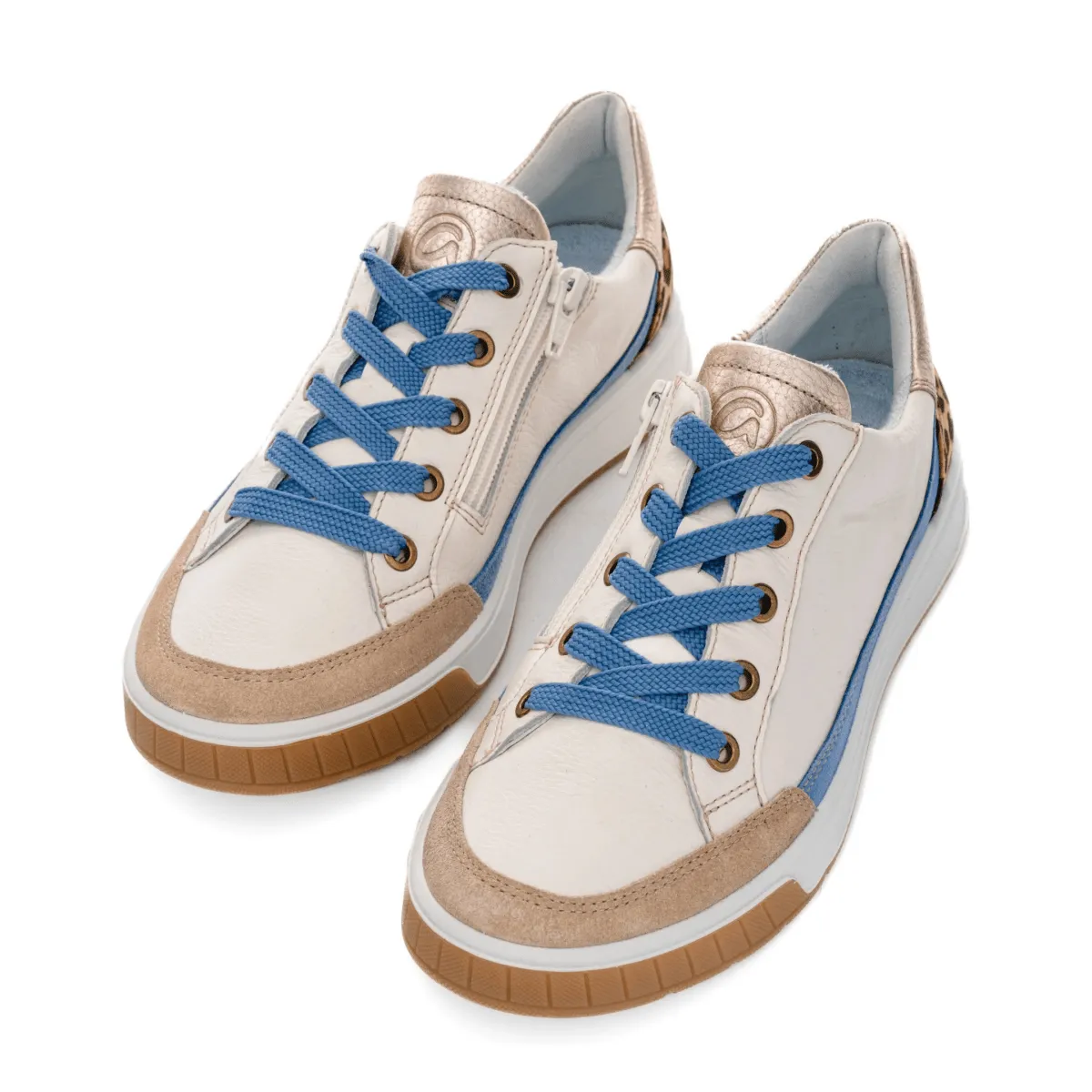 Ara Women's Rom 2.0 Cream/Sand/Blue Suede