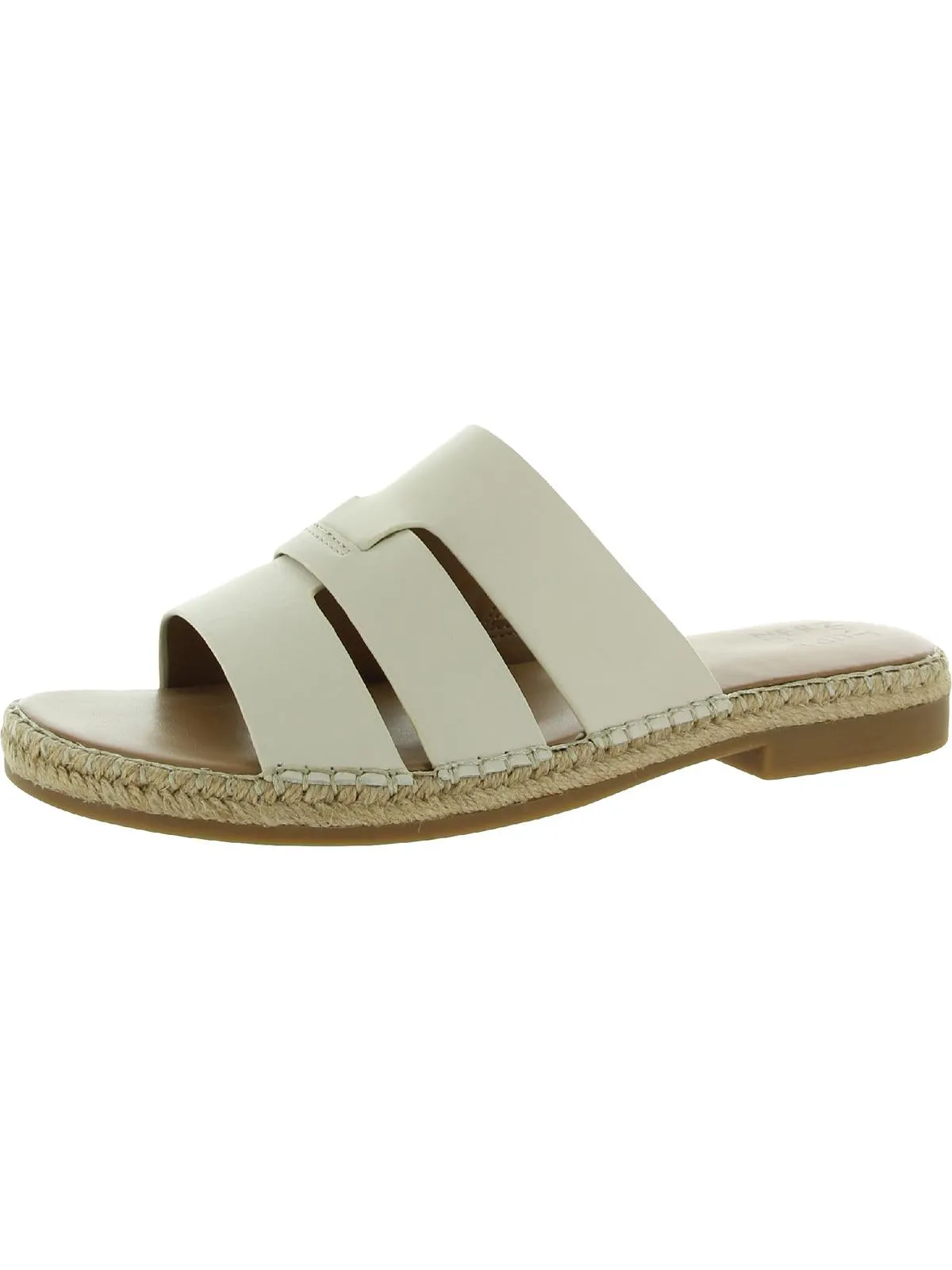 Arden Womens Leather Slip On Slide Sandals
