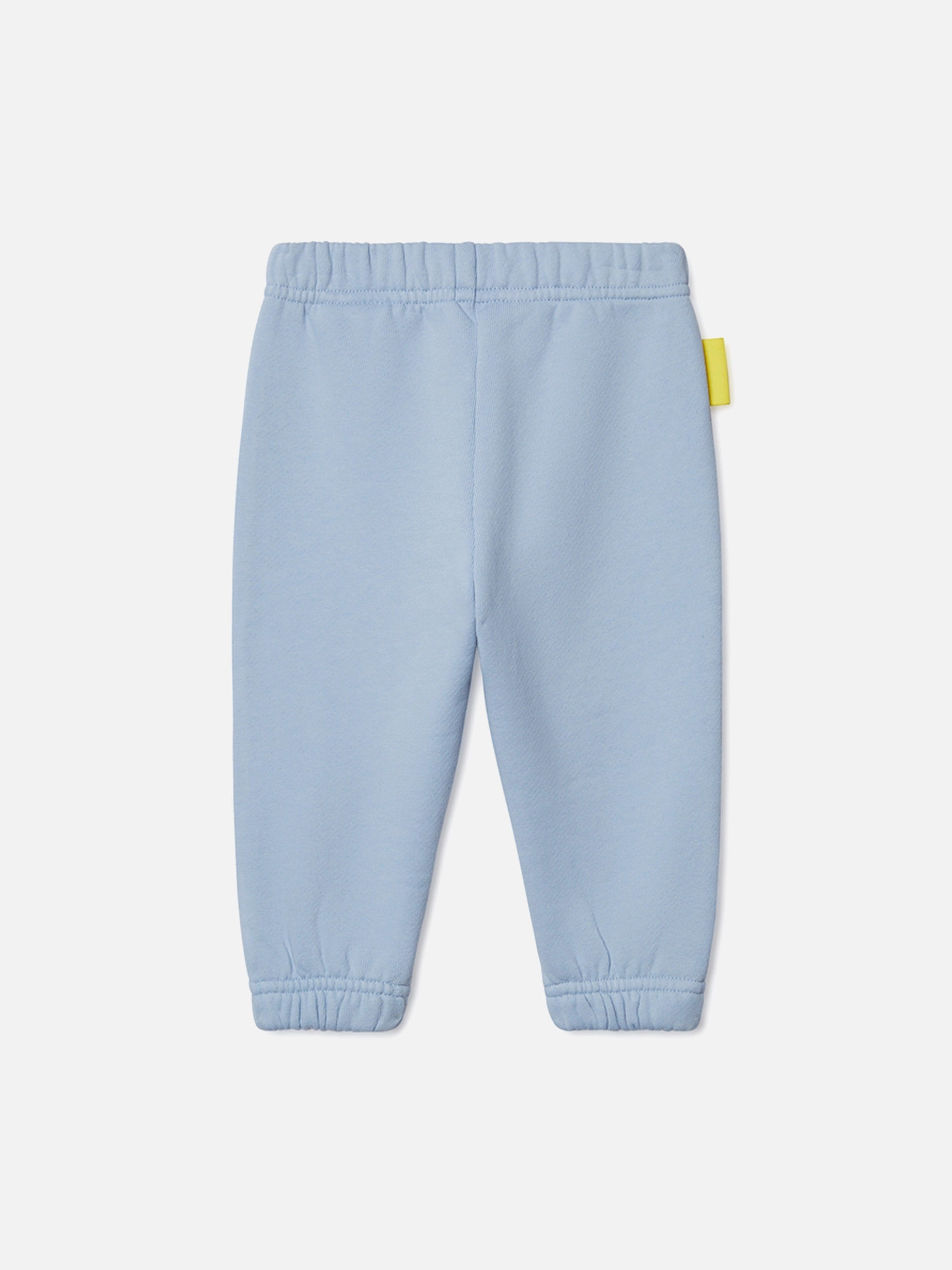 Baby Boys Off Stamp Clear Joggers in Blue