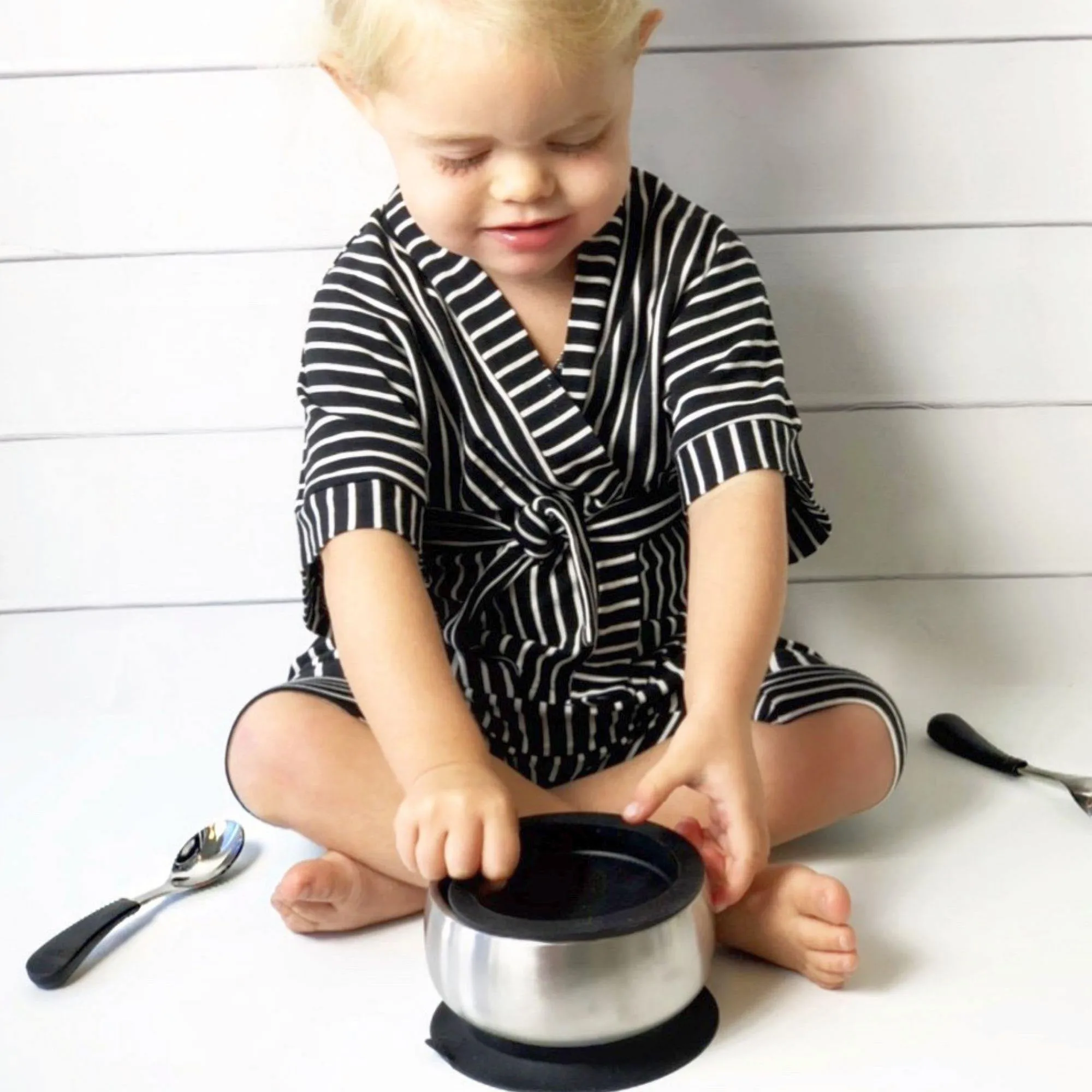 Babykids_Avanchy_Kitchen Avanchy Stainless Steel Baby Spoons - Pack of 2 - Orange