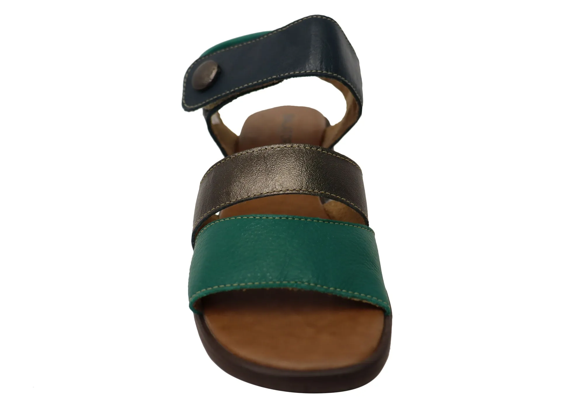Balatore Daphe Womens Comfortable Brazilian Leather Low Heel Sandals Balatore Shoes