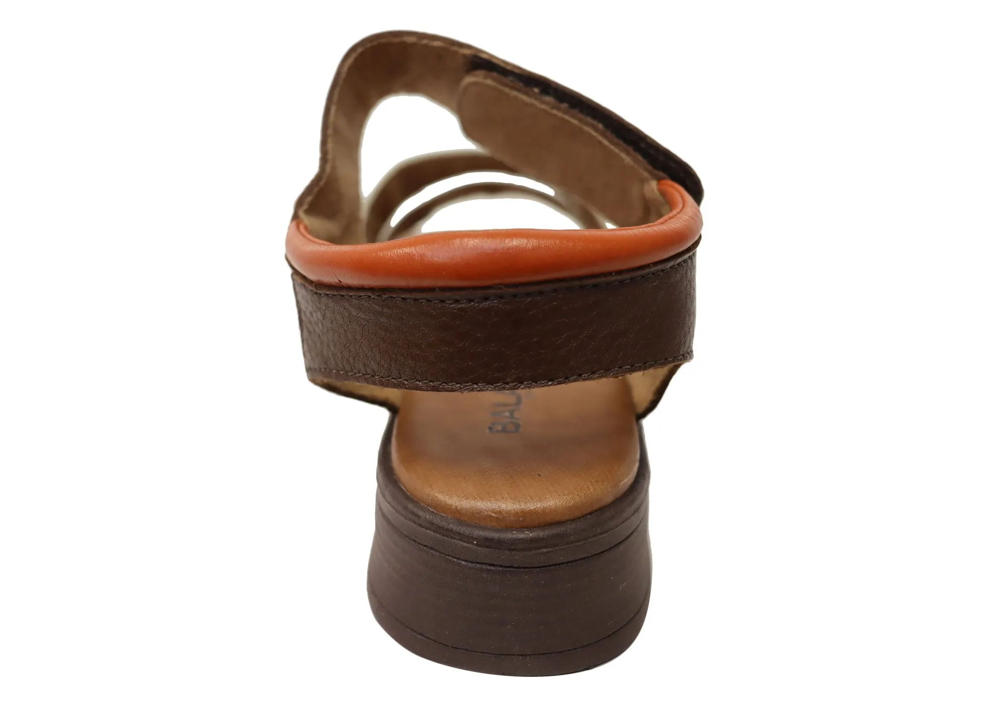 Balatore Daphe Womens Comfortable Brazilian Leather Low Heel Sandals Balatore Shoes
