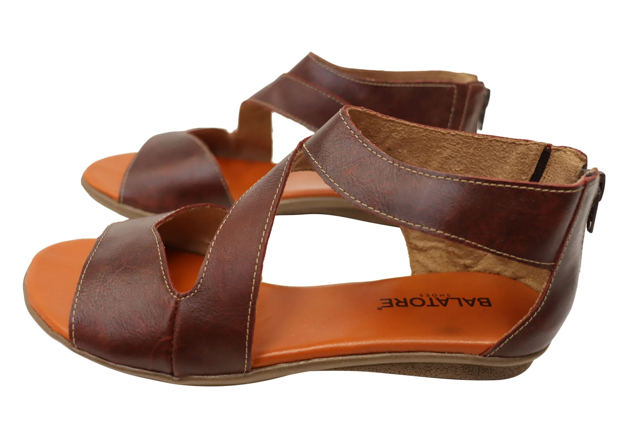 Balatore Donna Womens Comfortable Leather Sandals Made In Brazil Balatore Shoes