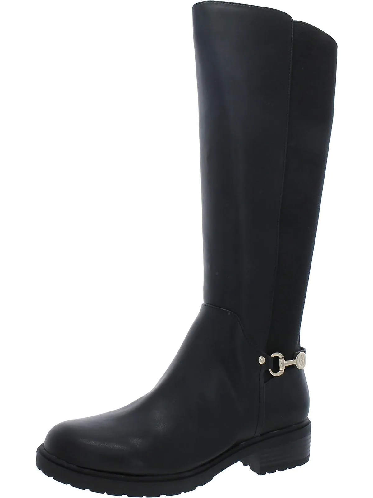 Barnibee Womens Leather Riding Knee-High Boots