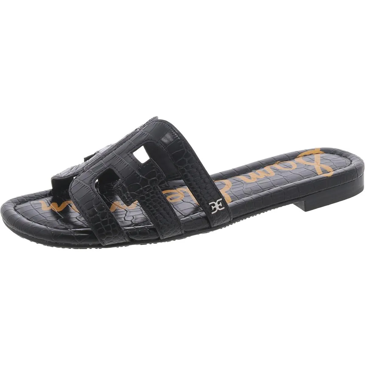 Bay Womens Leather Flat Sandals