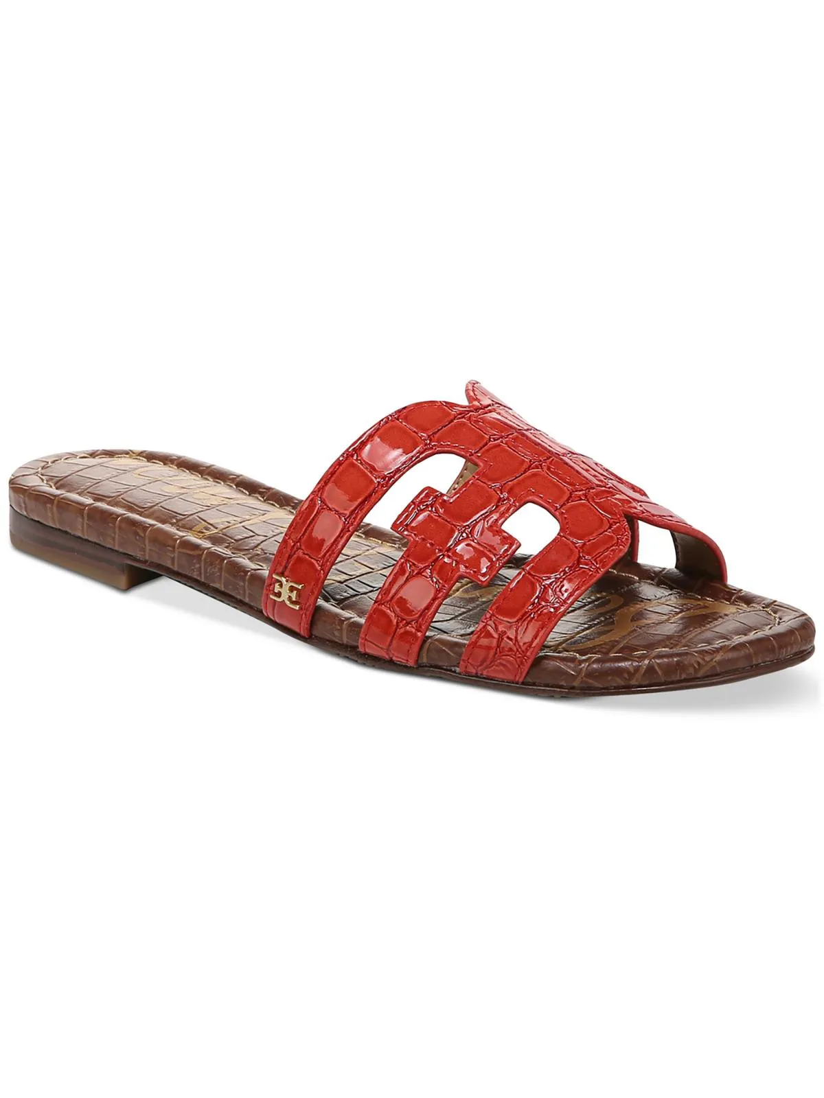 Bay Womens Leather Flat Sandals