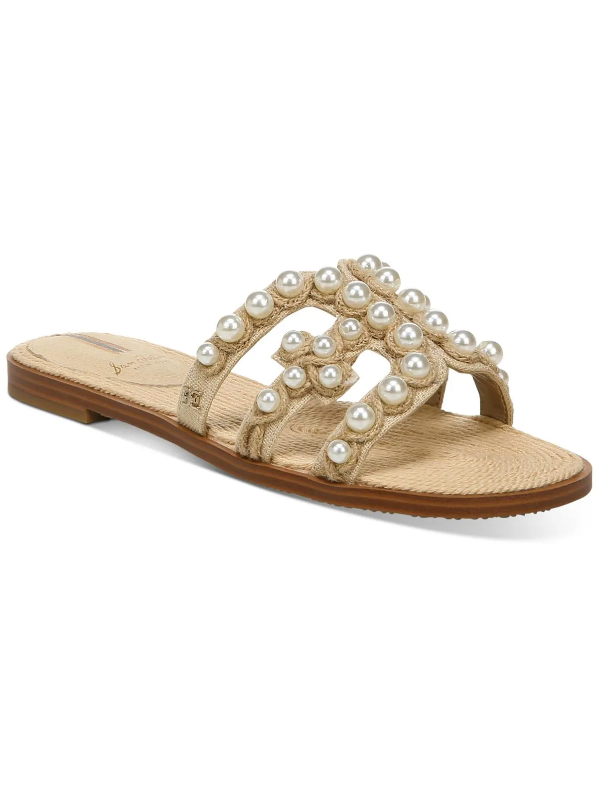 Bay Womens Leather Flat Sandals