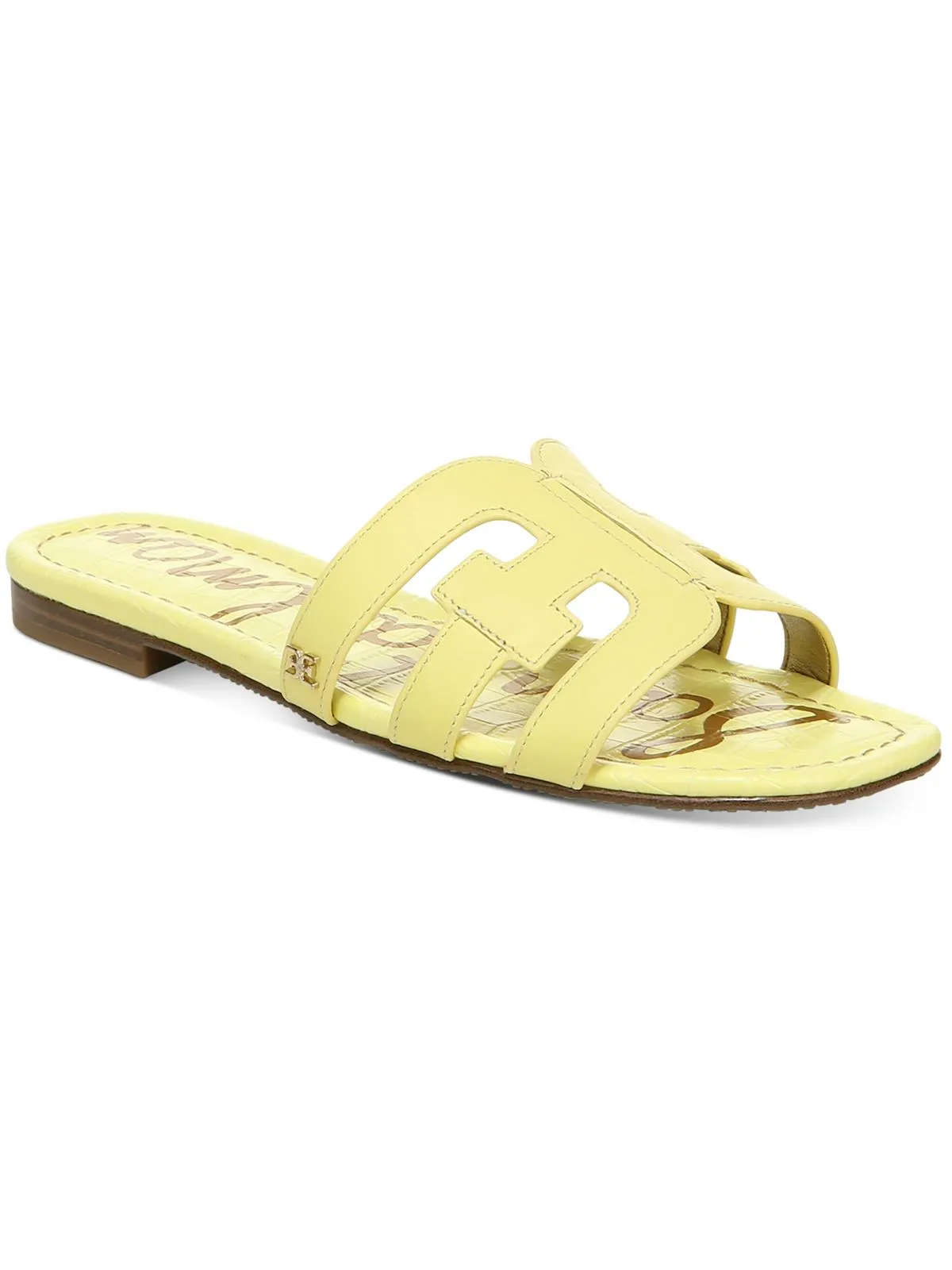 Bay Womens Leather Flat Sandals