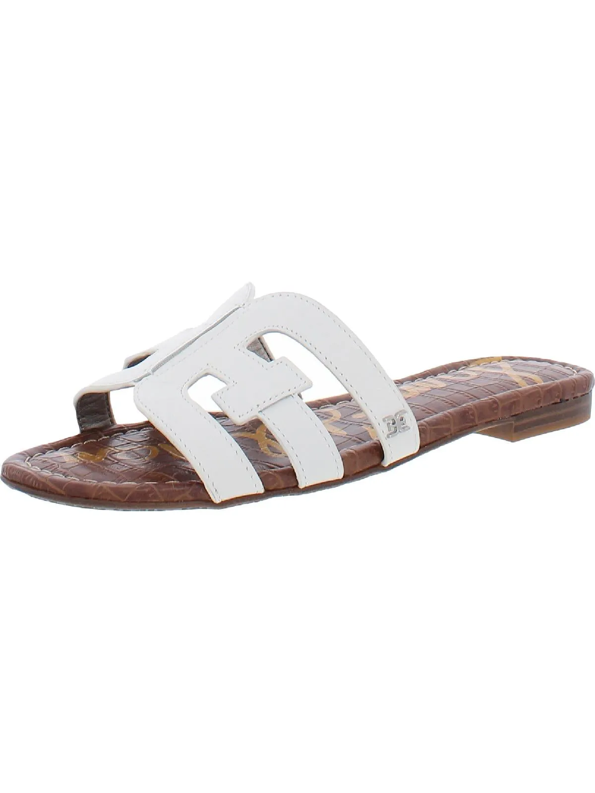 Bay Womens Leather Flat Sandals