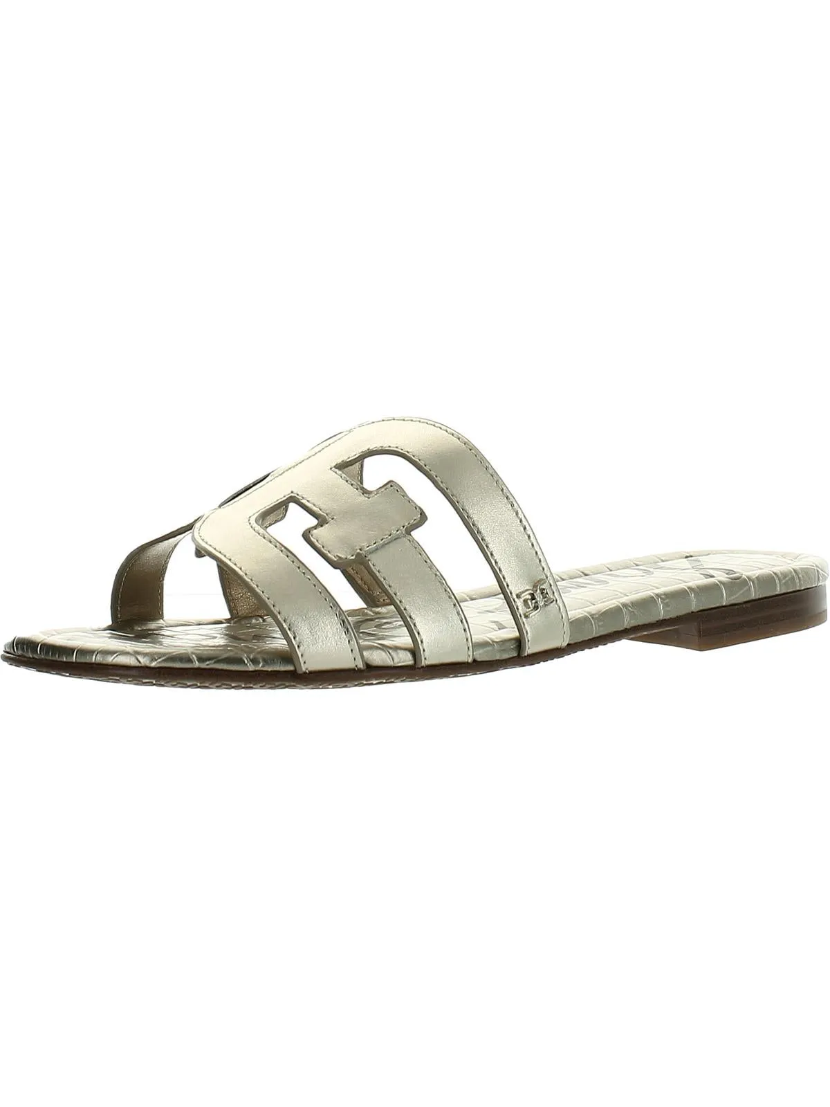 Bay Womens Leather Flat Sandals
