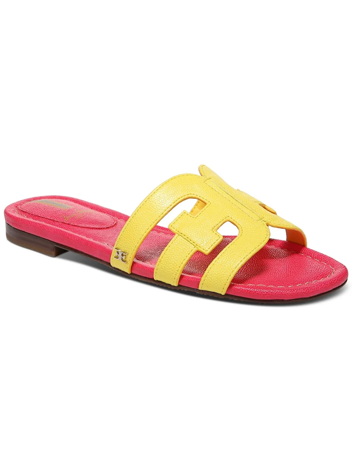 Bay Womens Leather Flat Sandals