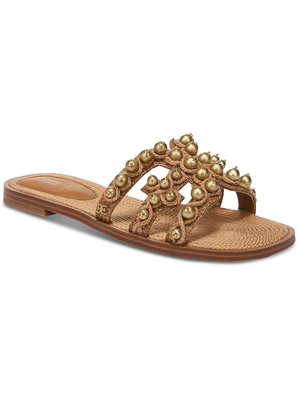 Bay Womens Leather Flat Sandals