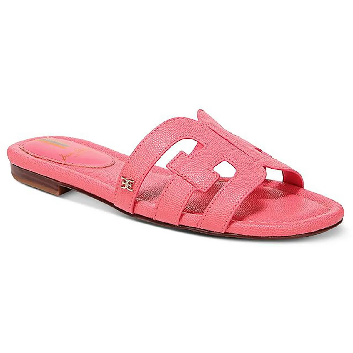 Bay Womens Leather Flat Sandals