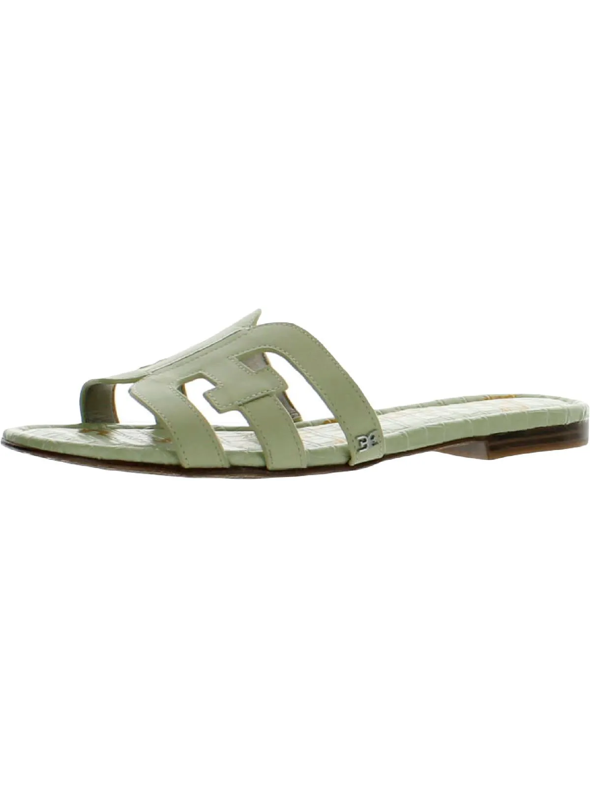 Bay Womens Leather Flat Sandals