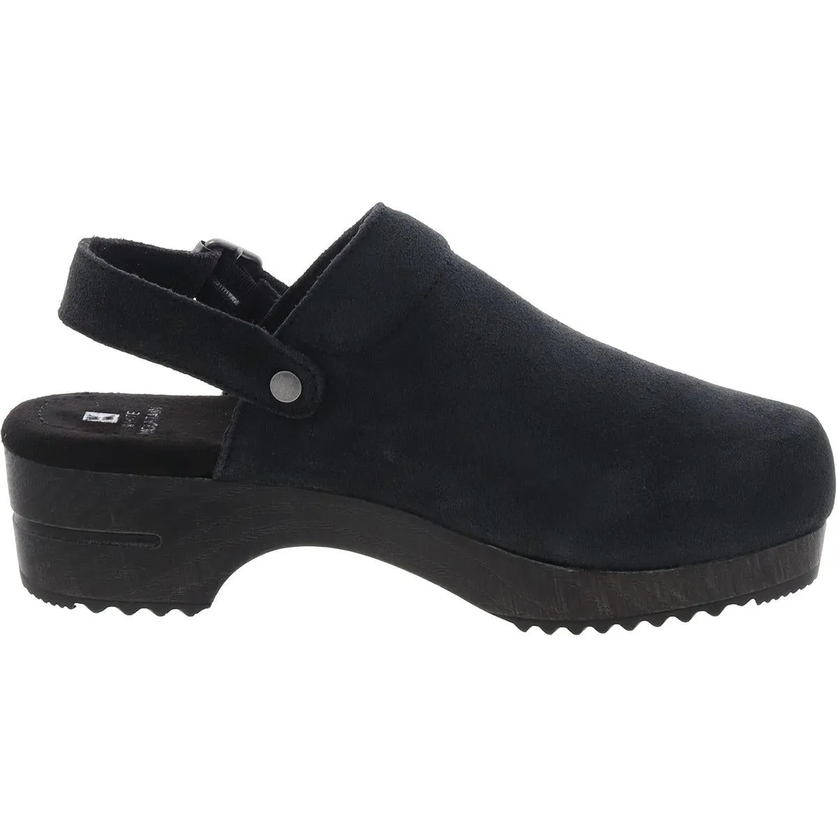 Being Womens Suede Round Toe Clogs