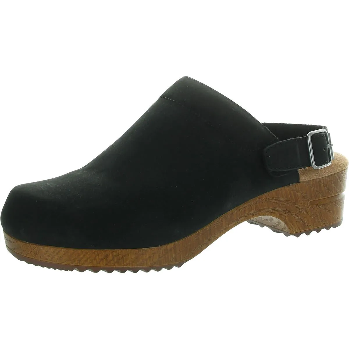 Being Womens Suede Round Toe Clogs