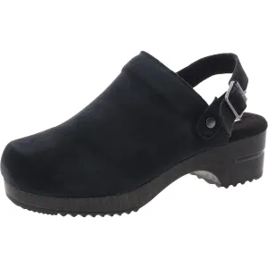 Being Womens Suede Round Toe Clogs