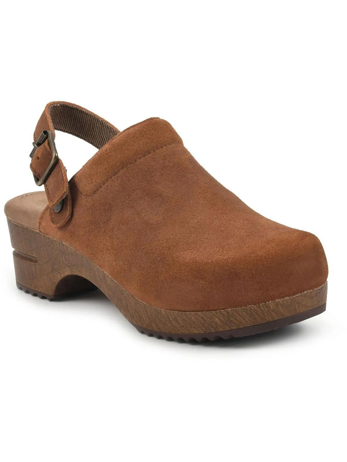 Being Womens Suede Slip On Clogs