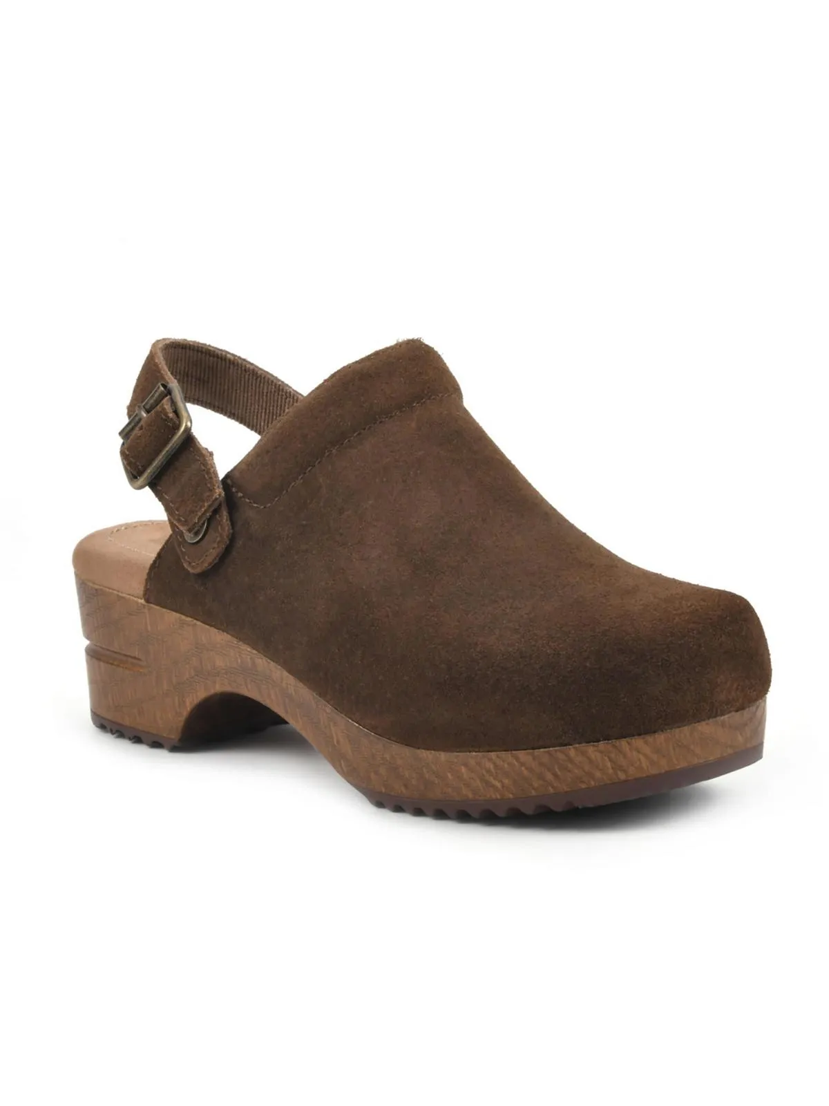 Being Womens Suede Slip On Clogs