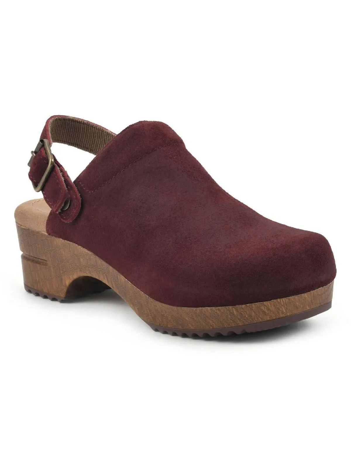 Being Womens Suede Slip On Clogs