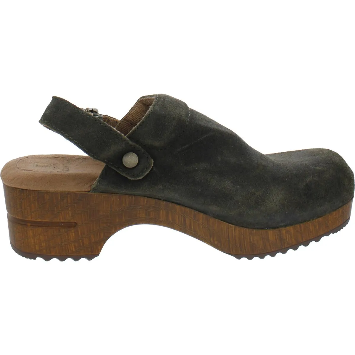 Being Womens Suede Slip On Clogs