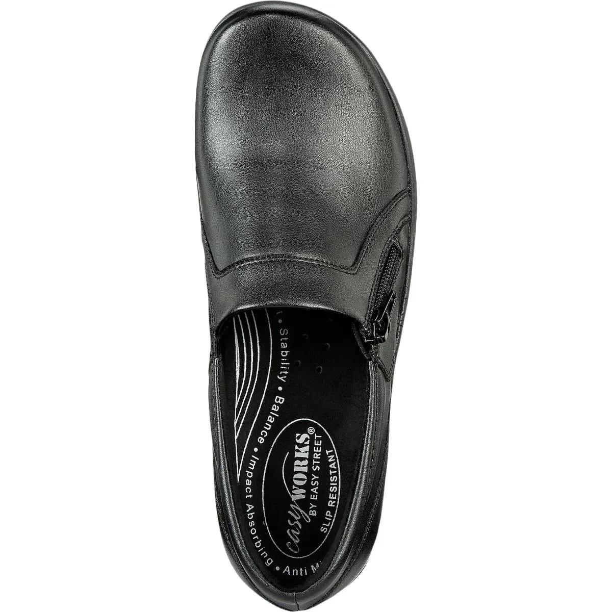 Bentley Womens Leather Slip On Clogs